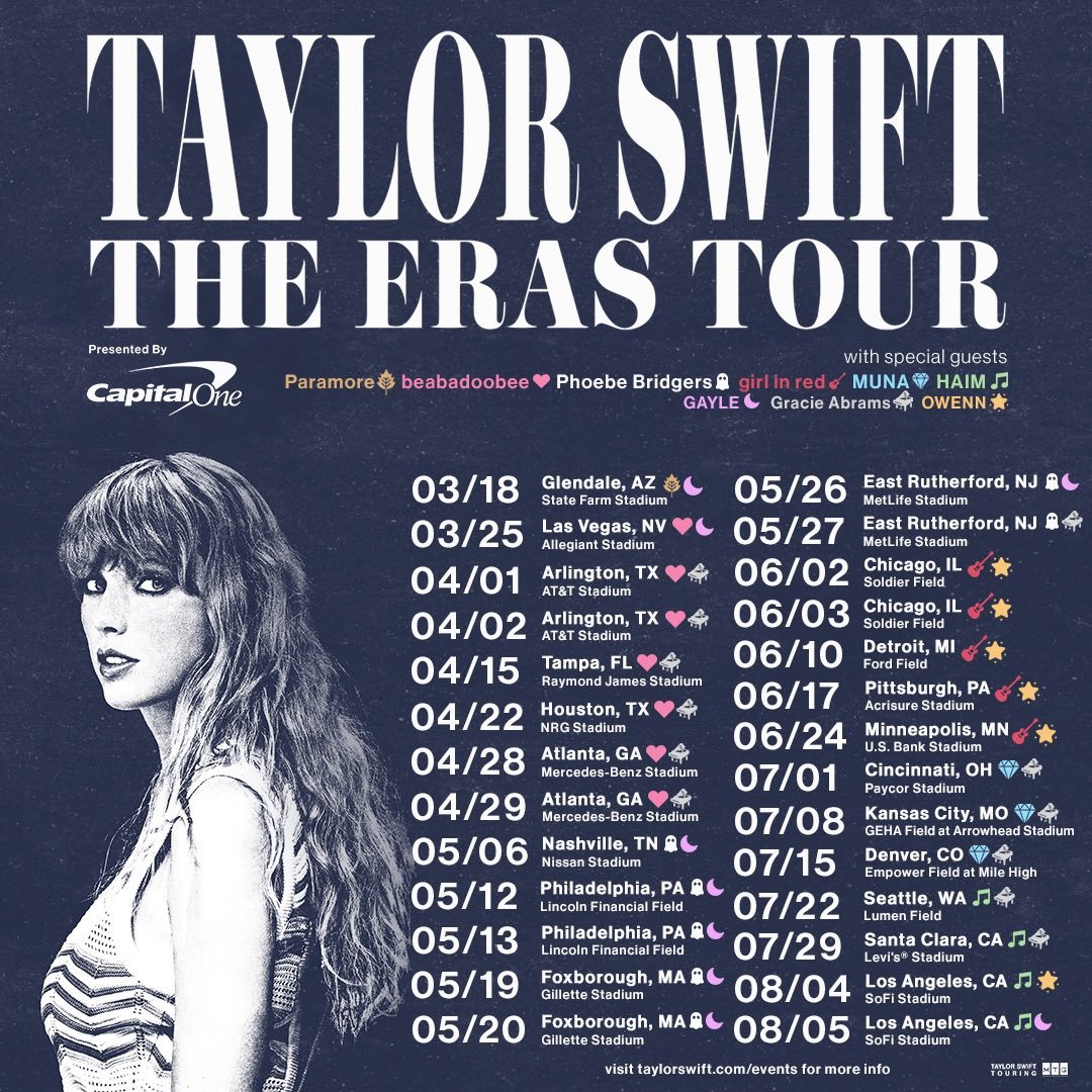 The Eras Tour de Taylor Swift arrive dans tous les cinémas, infos et tarifs